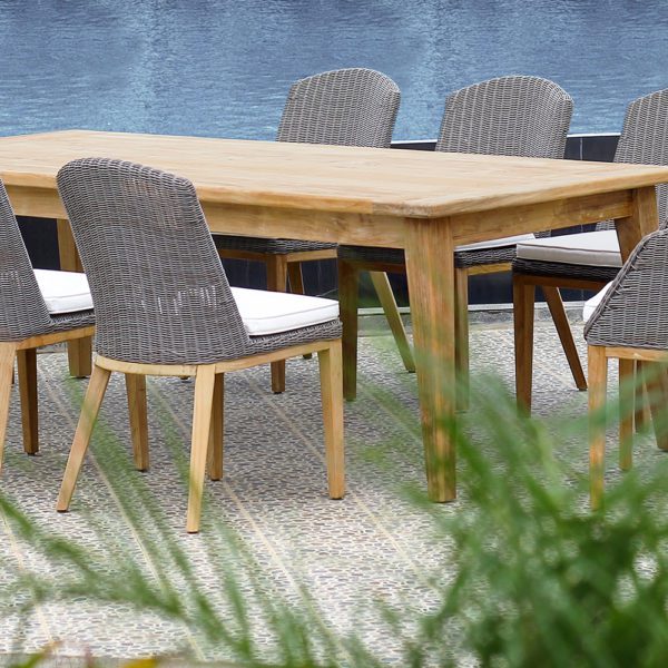 Piedra Outdoor Rectangular Dining Table Malaysia
