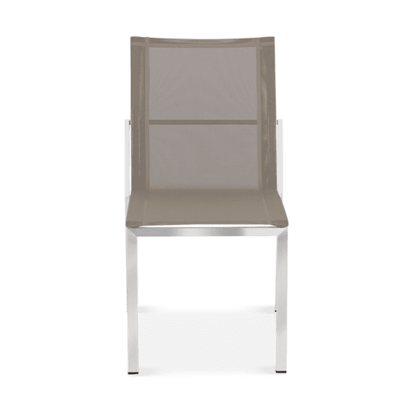 Alzette Side Chair Taupe Front
