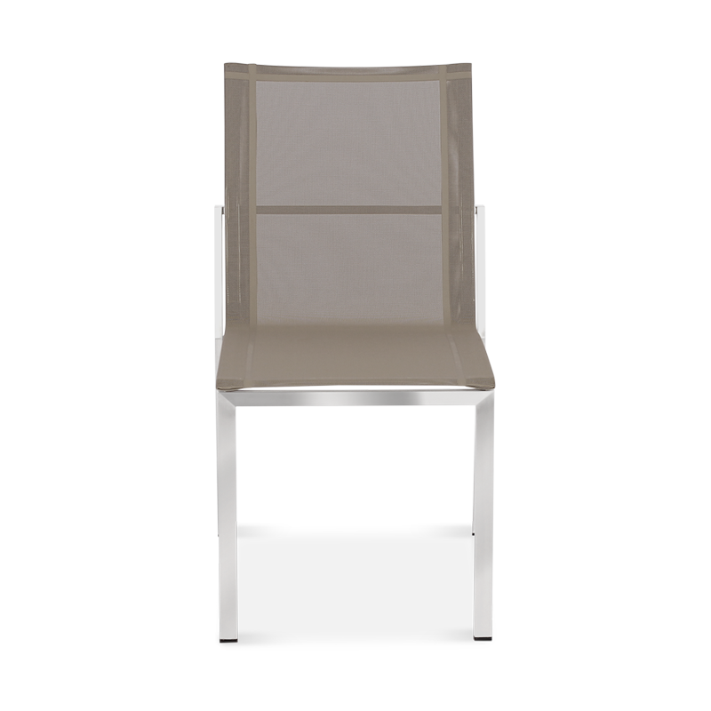 Alzette Side Chair Taupe Front