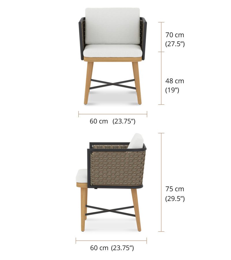 Corda Dining Chair Dimension