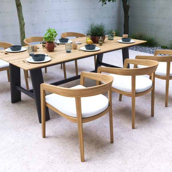 Octa Recta Outdoor Modern Dining Table. Outdoor Furniture Malaysia