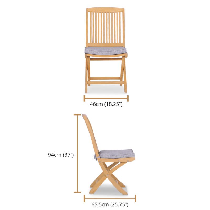 Comforteck Folding Chair dims