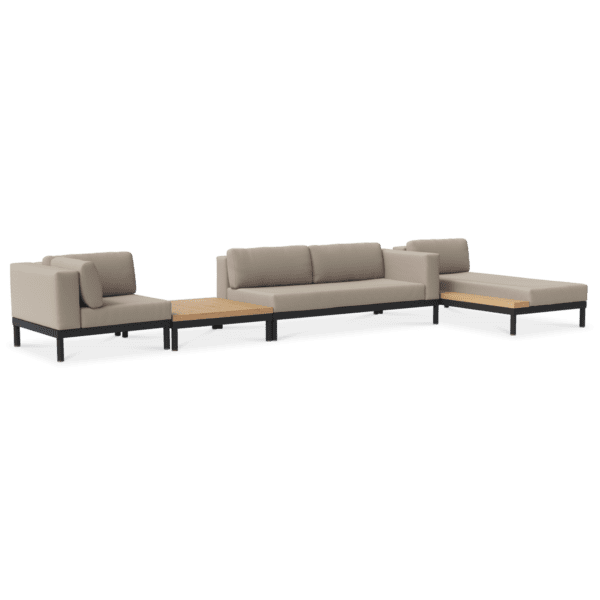 Lisse 3 Seater W/ Chaise & Low Table