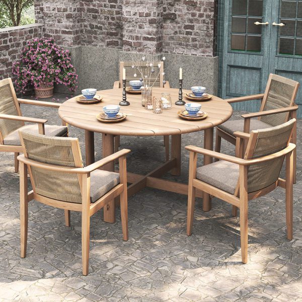 Neva Outdoor Round Dining Table. Premium Outdoor Furniture Malaysia