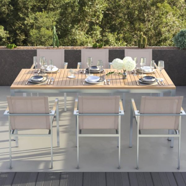 Siro Dining Table With Alzette Chairs