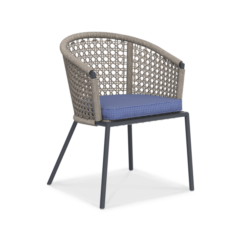 Wina Dining Round Chair Pers Blue