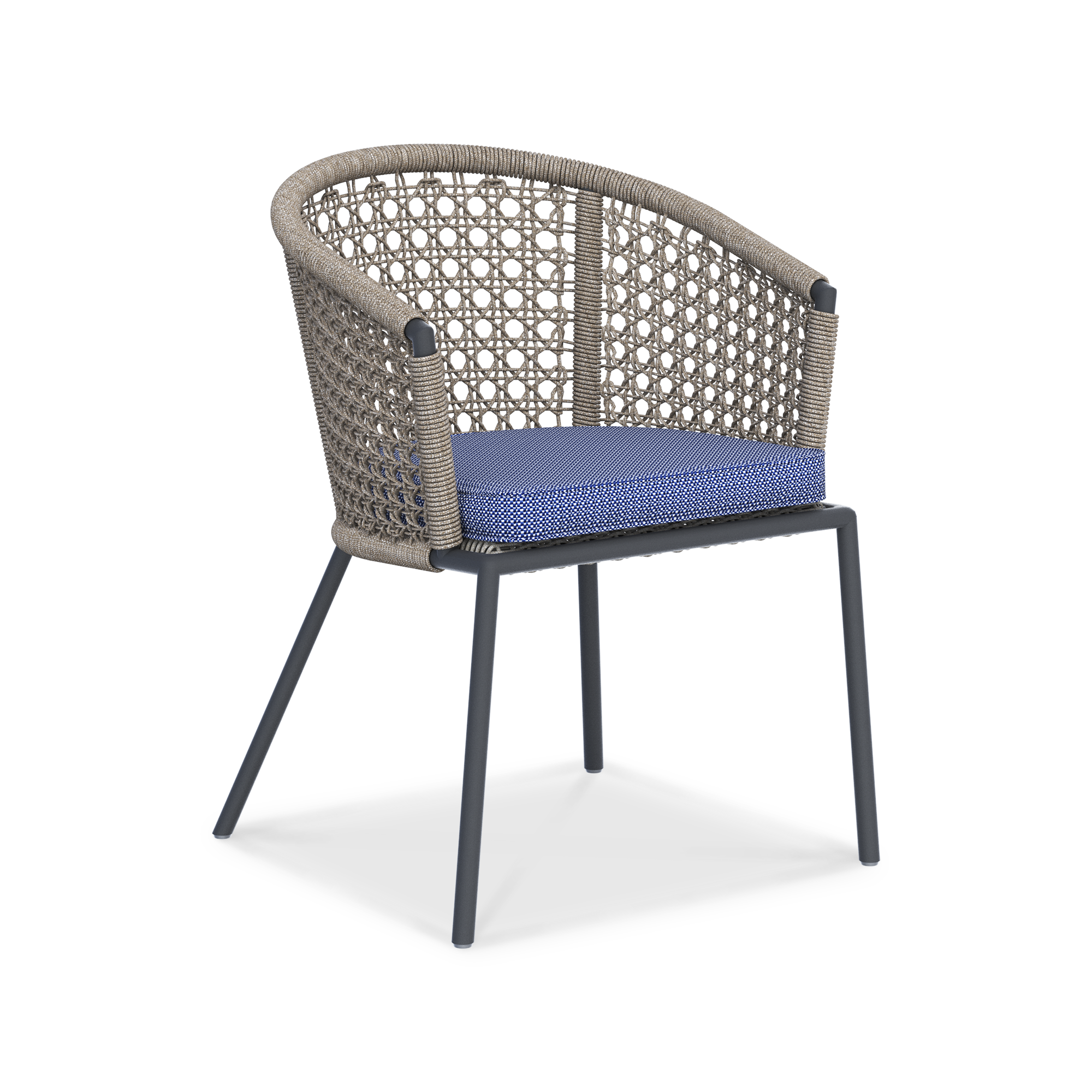 WINA DINING ROUND CHAIR PERS BLUE
