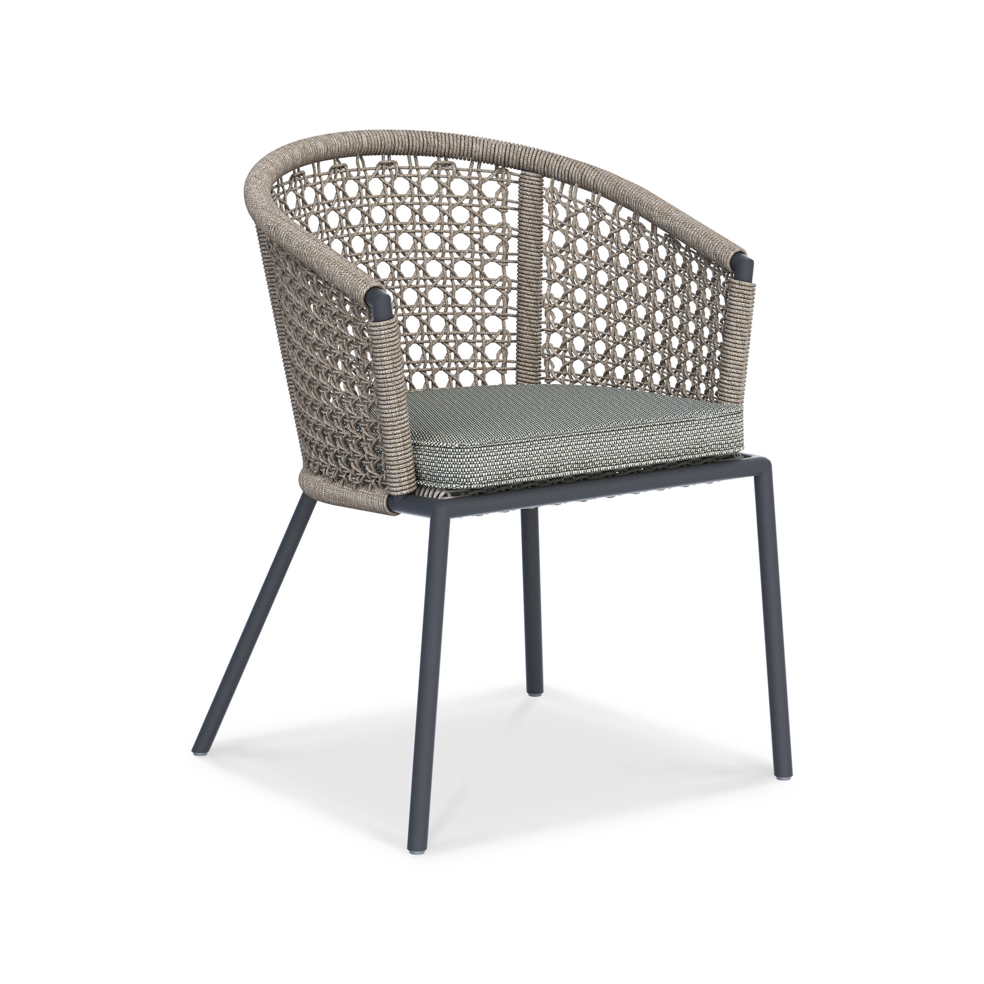 WINA DINING ROUND CHAIR PERS GREY