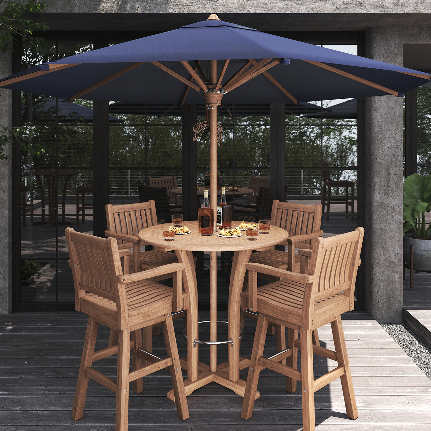 classic round bar table 106 classic bar swivel chair with parasol round 300 cm.effectsResult