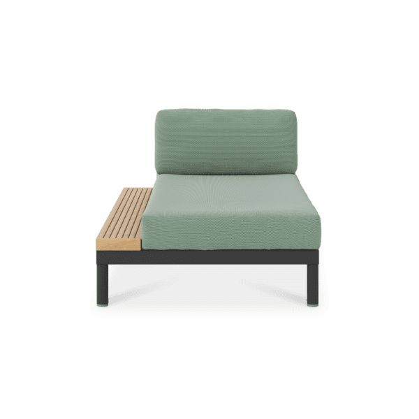 Lisse Chaise W Right Tray Green Fr