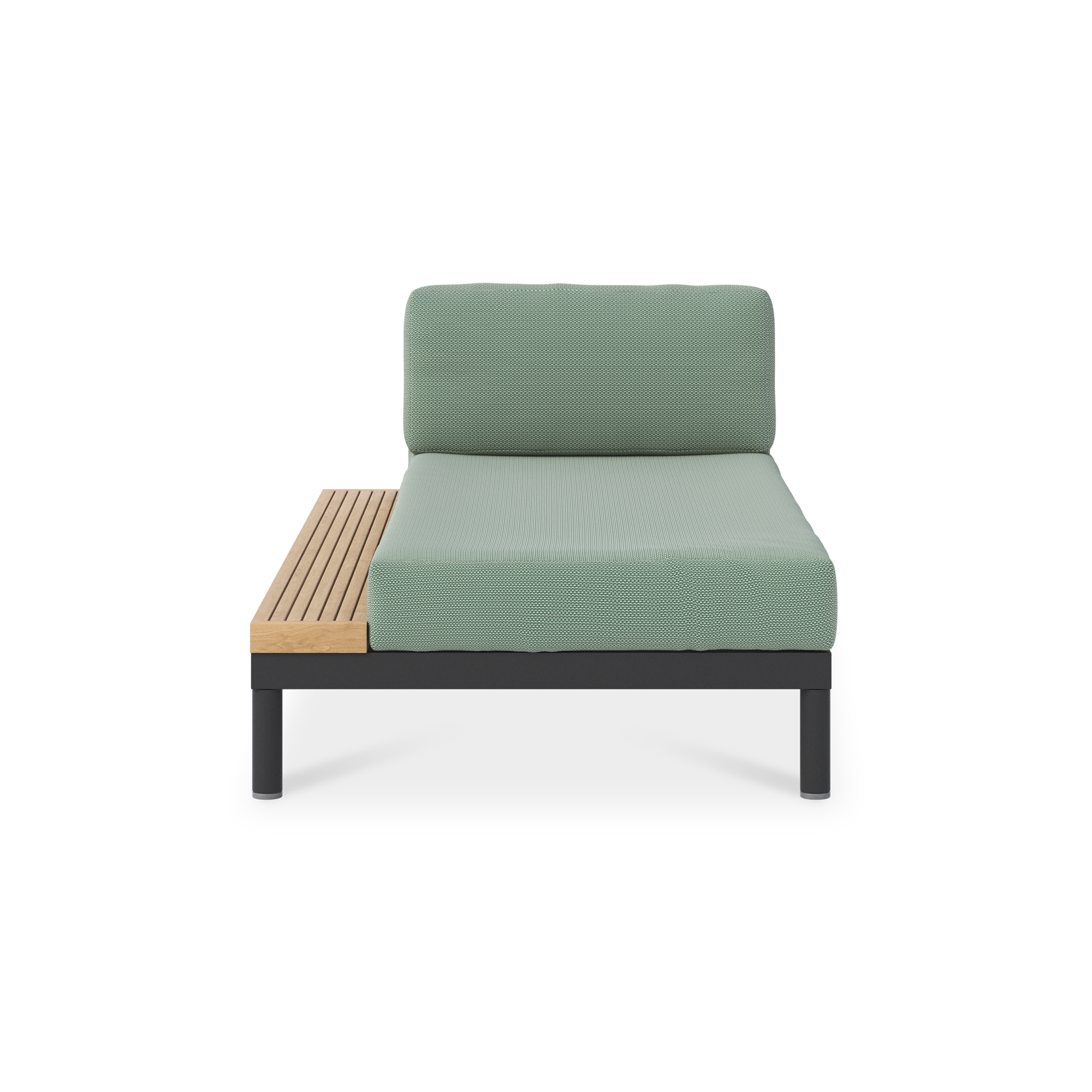 lisse chaise w right tray green fr