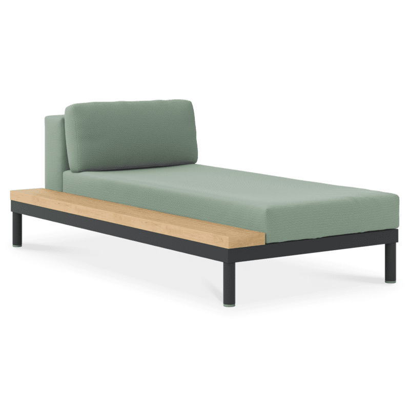 lisse chaise w right tray green pr
