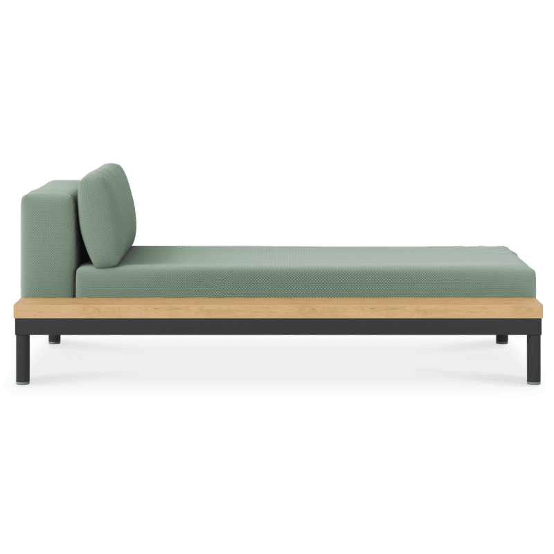lisse chaise w right tray green sd