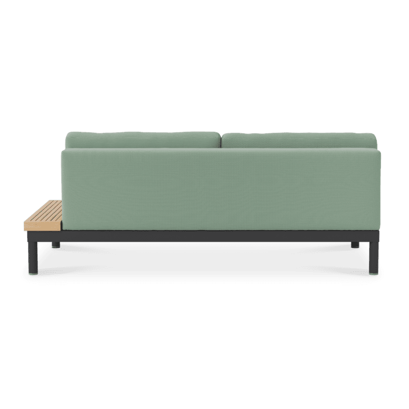 Lisse Middle 2 W Left Tray Green Bk