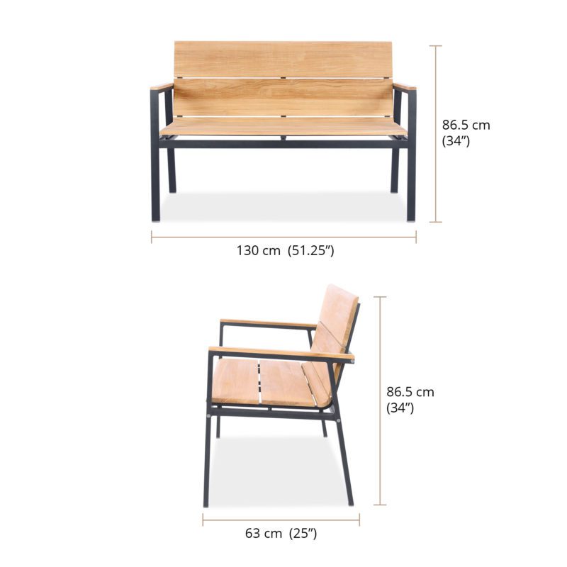 Orva Bench 130 Dims