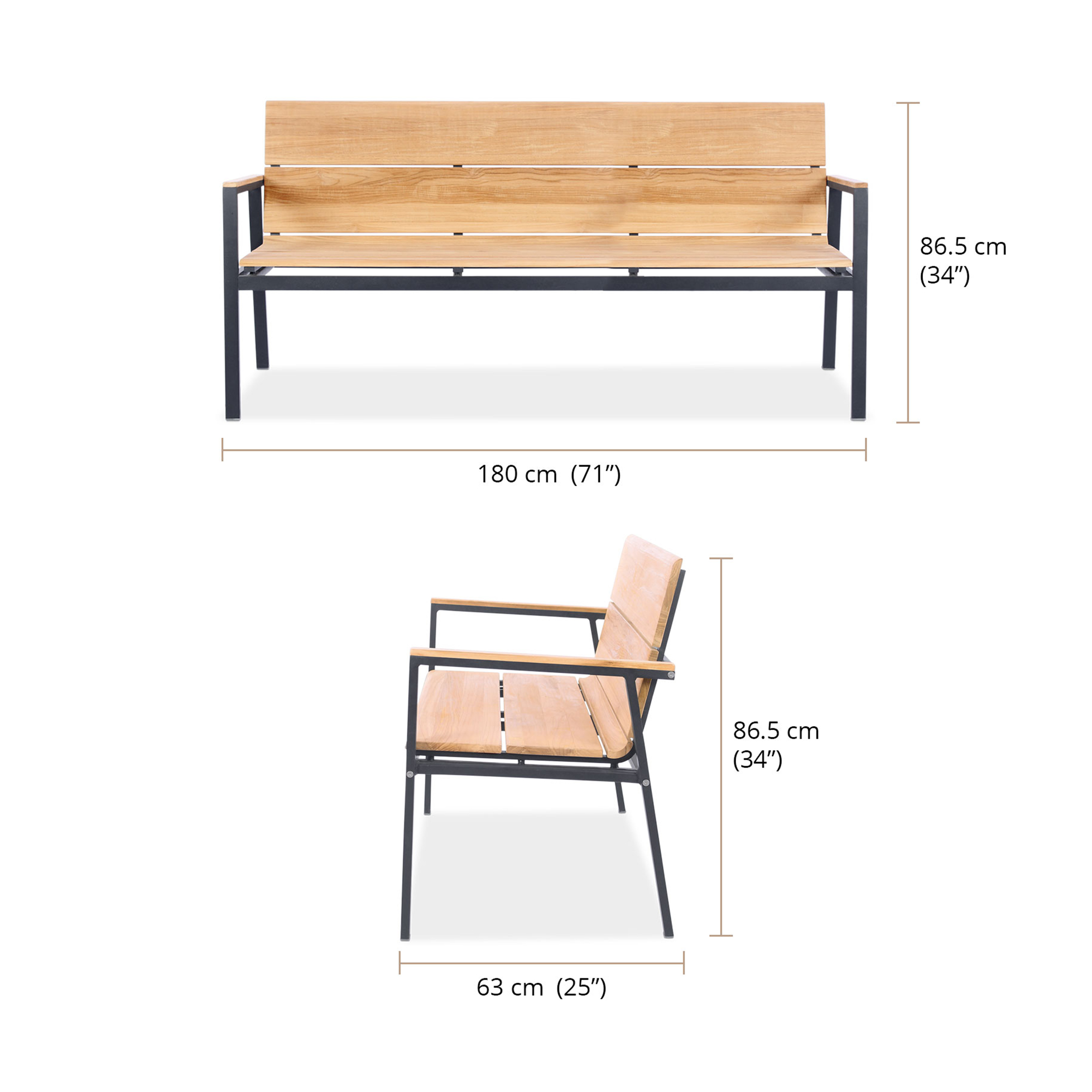 orva bench 180 dims