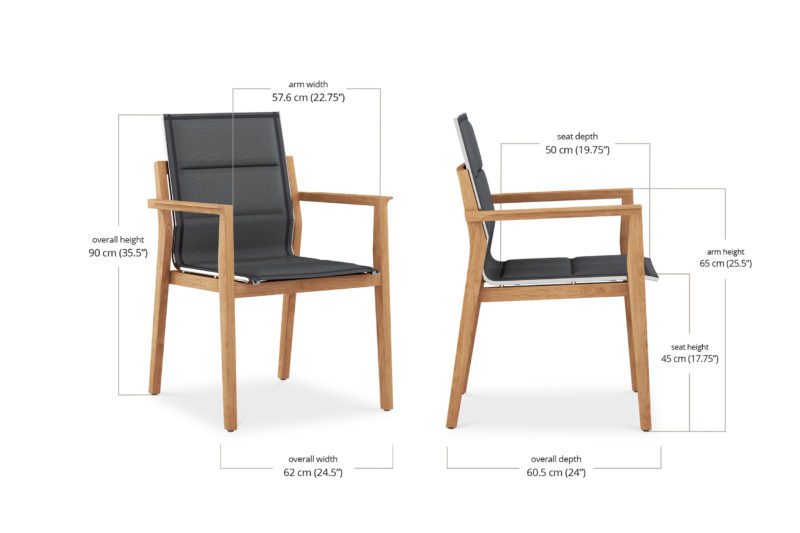 Walt Arm Chair Dims 1