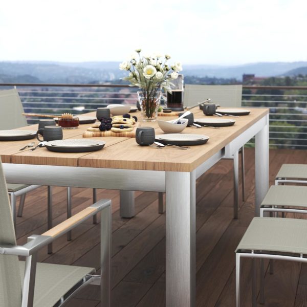 Planka Stainless Steel Extension Table
