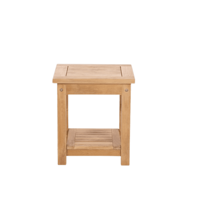 Classic 18 Square Side Table With Shelf 1 1