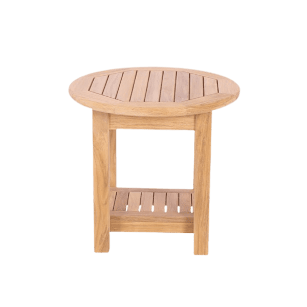 Classic 21 Round Side Table With Shelf