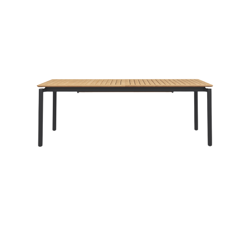 Ara Extension Dining Table close front alu