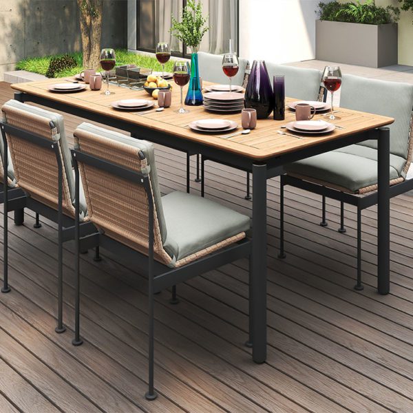 Ara Outdoor Extension Dining Table Aluminum. Premium Outdoor Furniture Malaysia