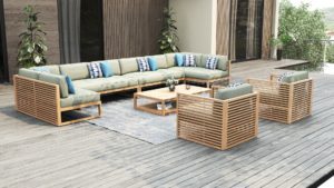 Dotta sectional sofa for outdoor raya celebration