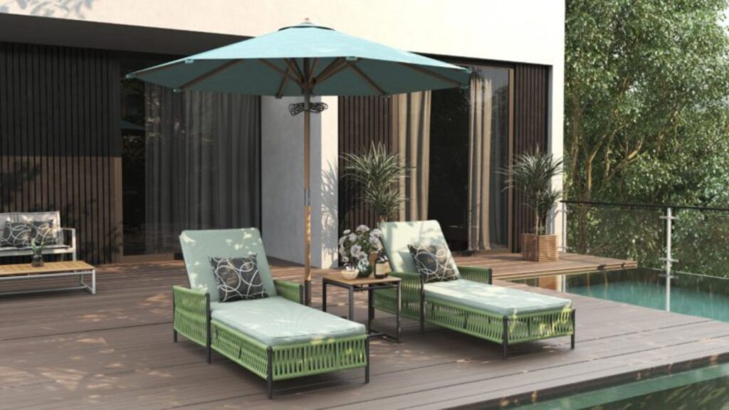 outdoor lounger for sun lounging by triconville outdoor furniture