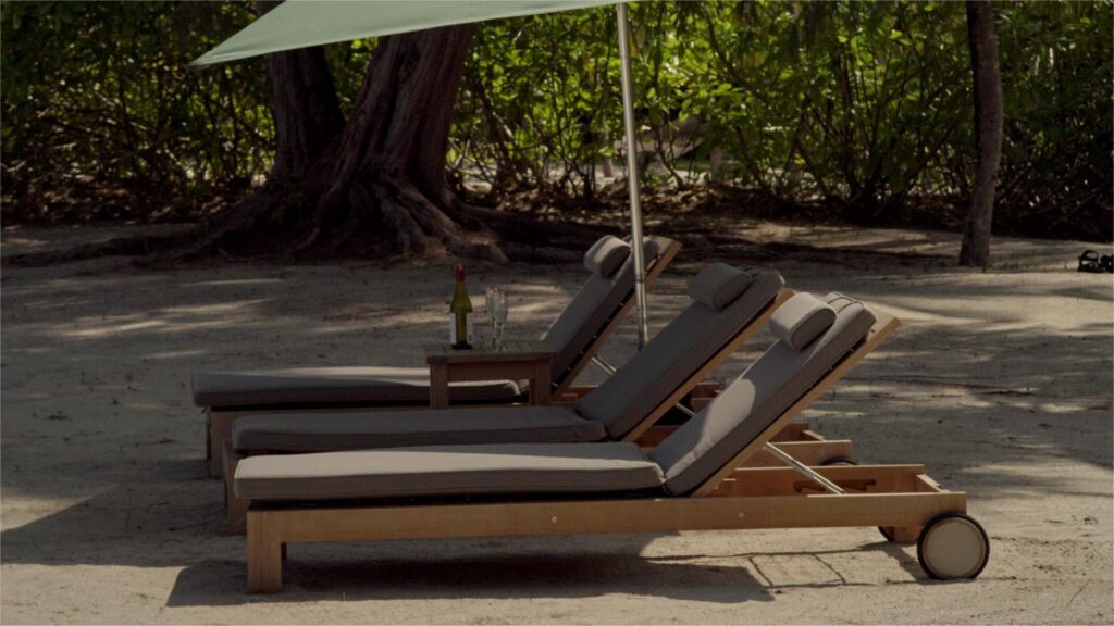 outdoor flat lounger by Triconville. designer outdoor furniture malaysia