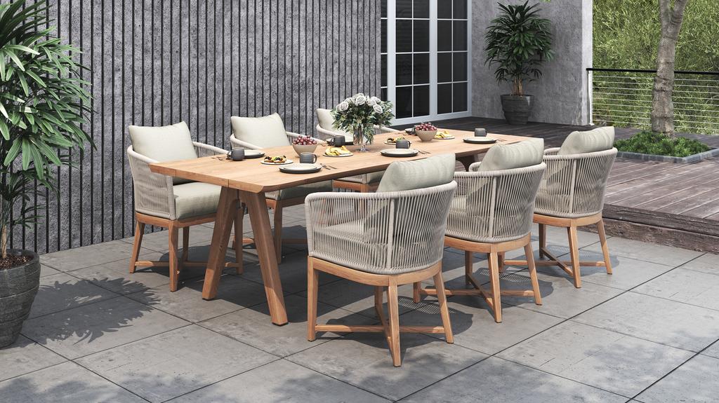 outdoor dining table by triconville. designer outdoor furniture malaysia.