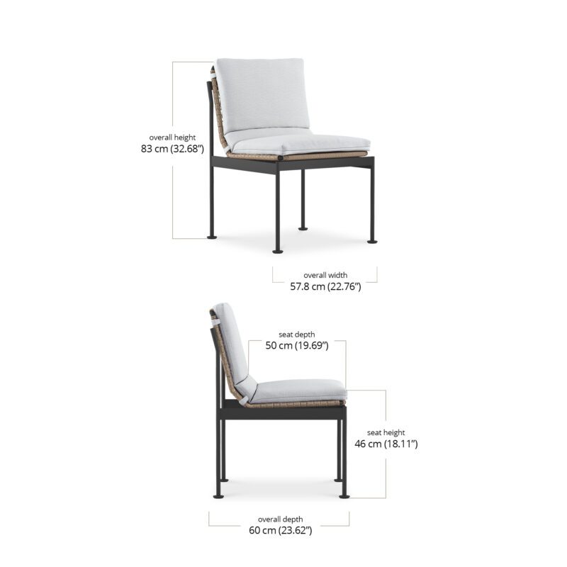 Alpha Dining Side Chair Specification Image