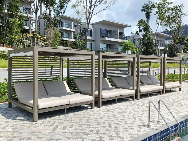 pool furniture by Triconville for Marriot perhentian. premium outdoor furniture malaysia